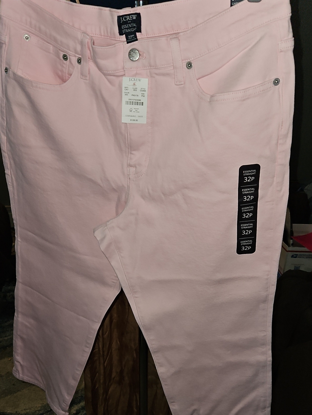 J. Crew Straight-Leg Women’s Jeans in Pale Pink